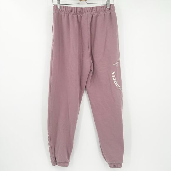 YoungLA Womens Sporty Lounge Dreamers Jogger Pants Sweatpants Size M Mauve - Picture 8 of 8